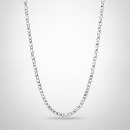 Men's Silver Cuban Link Chain Necklace – Bold & Classic