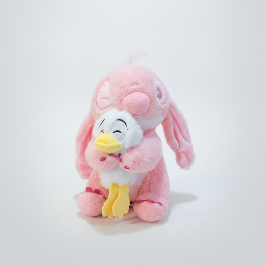 Disney Angel Plush Toy Holding Duck Stuffed Animal 25CM