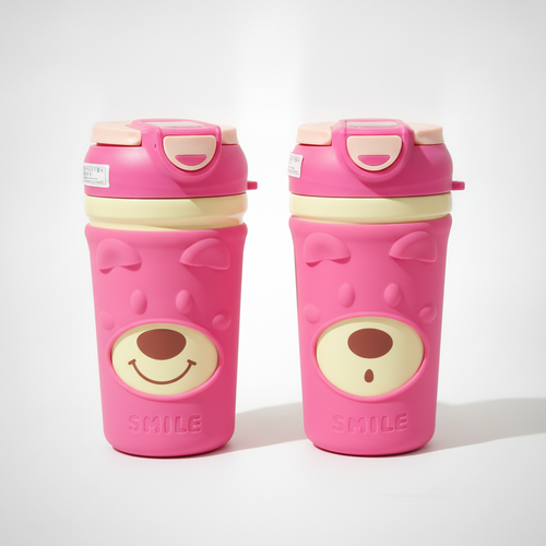Smile Bear Kids Insulated Sipper Bottle – 450ML