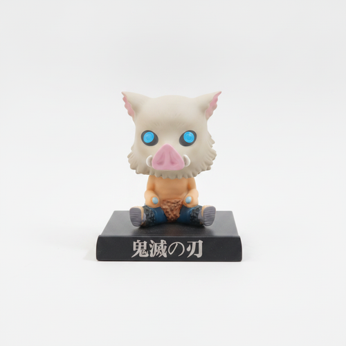 Demon Slayer Inosuke Bobblehead Figure with Mobile Stand