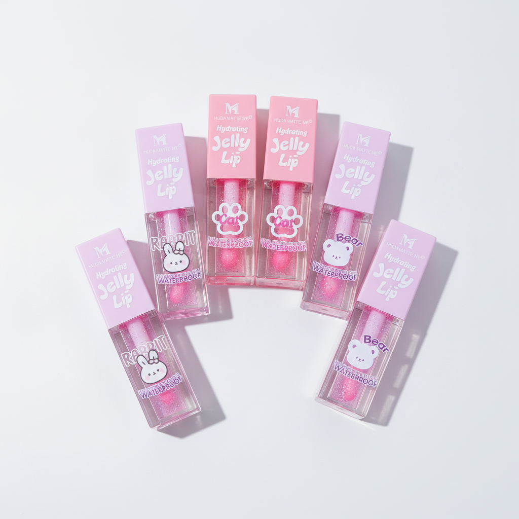 Huda Matte Me Hydrating Jelly Lip Gloss – Waterproof Kawaii Edition