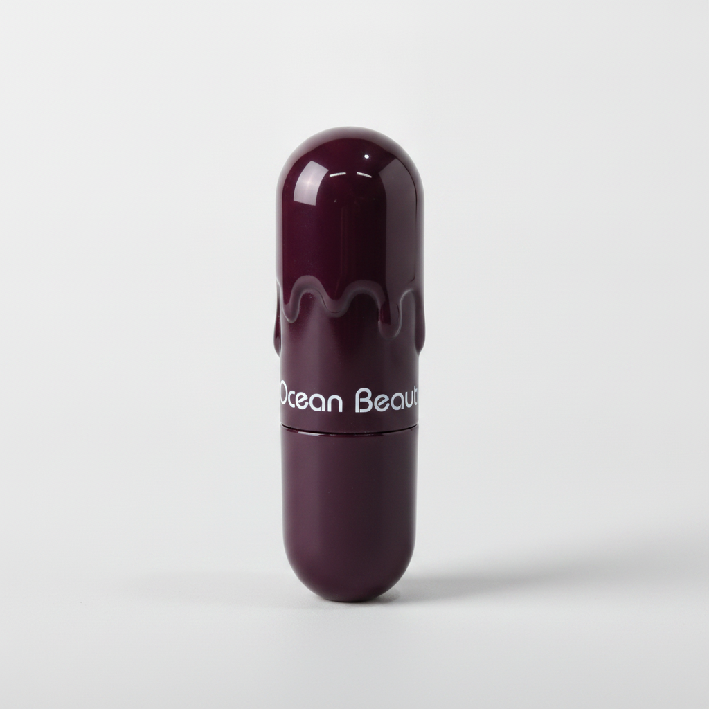 Ocean Beauty Waterproof Lipstick – Deep Berry Luxe
