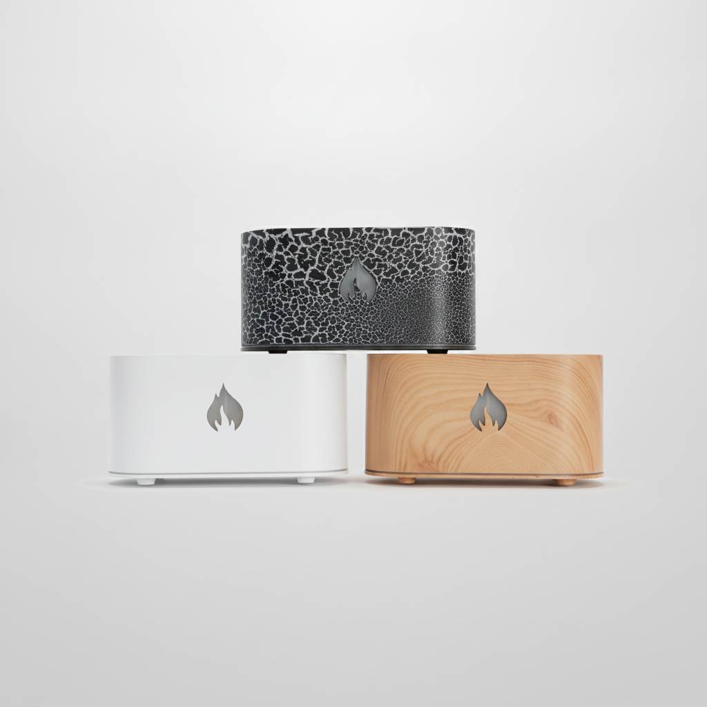 Flame Aroma Diffuser – Ultrasonic Essential Oil Humidifier