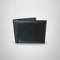 Wrangler Men's Classic Black Bifold Leather Wallet