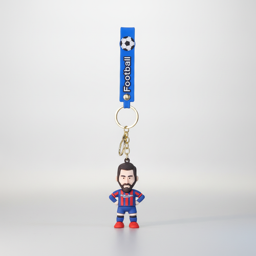 Messi FC Barcelona Football Keychain Figurine