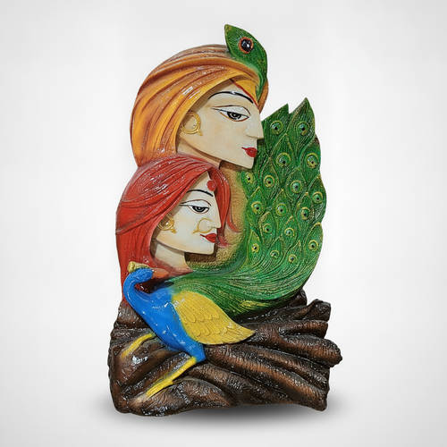 Radha Krishna Divine Couple Decorative Figurine Sculpture