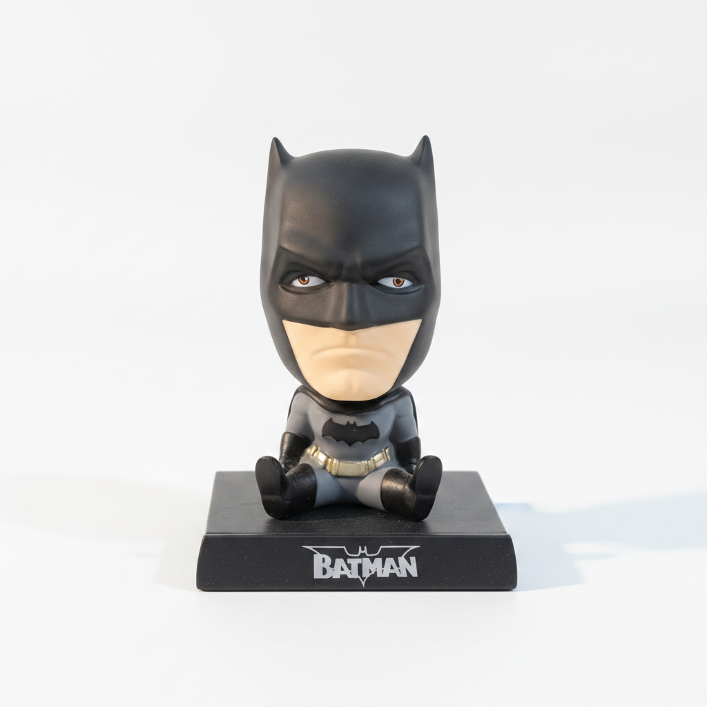 Batman Chibi Bobblehead Figure with Phone Stand Base