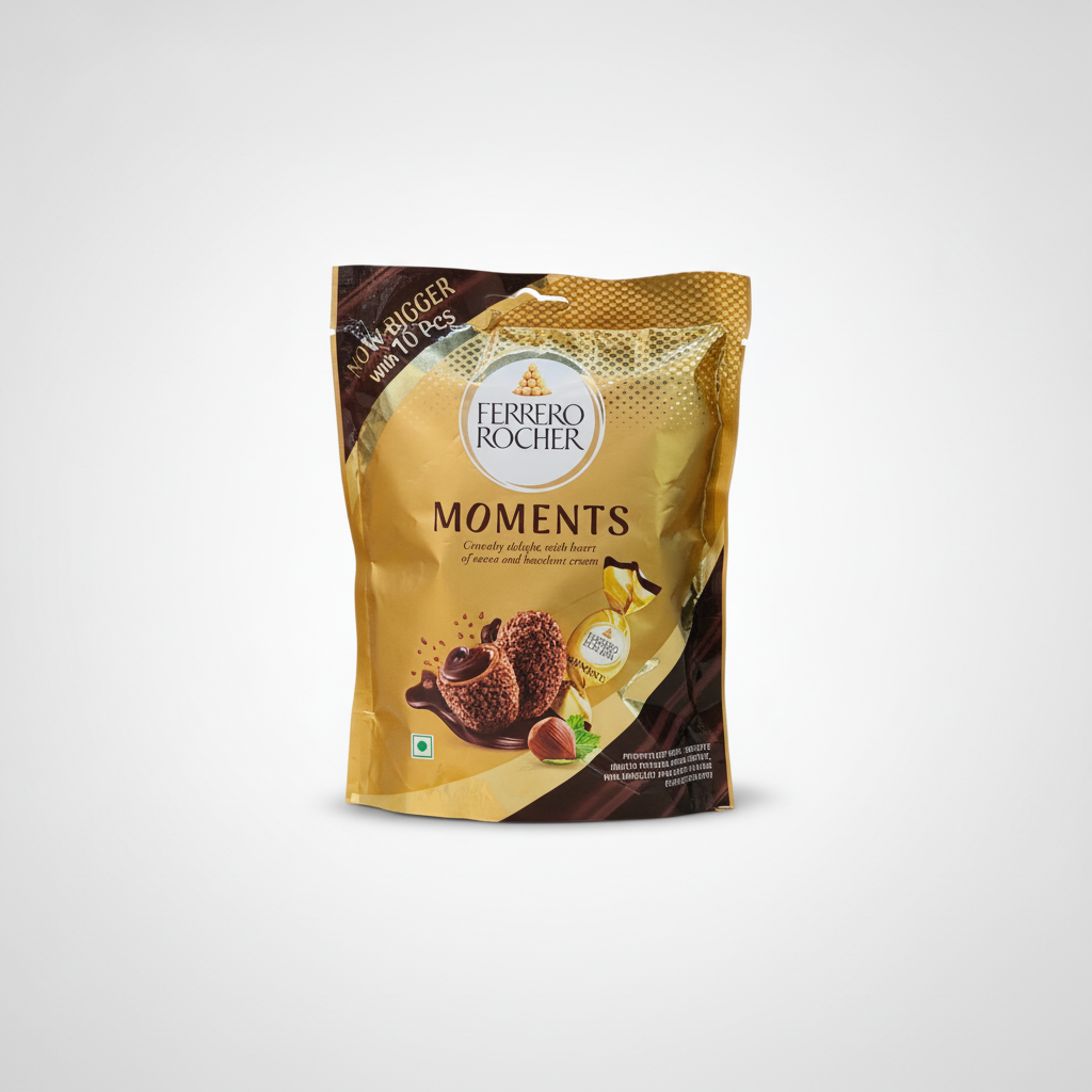 Ferrero Rocher Moments – Hazelnut & Cocoa Cream Chocolates (10 Pcs)