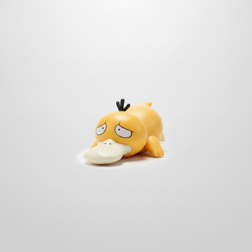Sleeping Psyduck Pokémon Figure – Lazy Pose Collectible