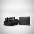 Wrangler Men's Leather Belt & Wallet Combo Set – Black