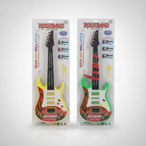 Rock Band Toy Guitar for Kids – Light & Sound Electric Guitar