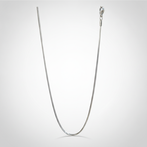 Men's Silver Snake Chain Necklace – Sleek & Minimalist