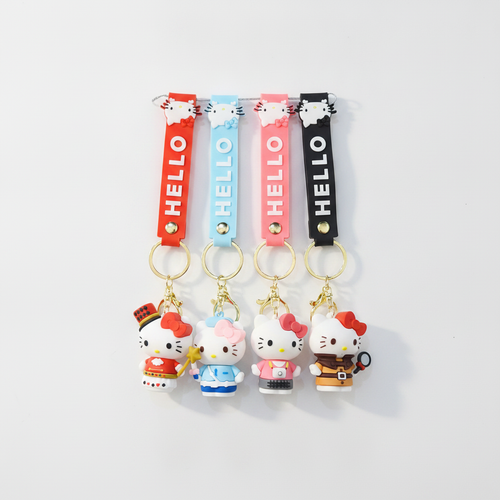 Hello Kitty Costume Character Keychain