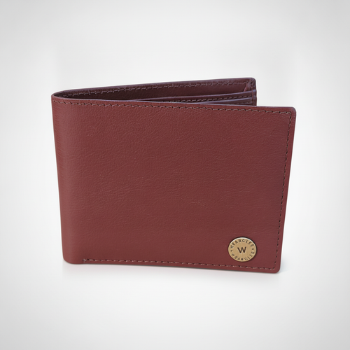 Wrangler Men's Brown Leather Bifold Wallet