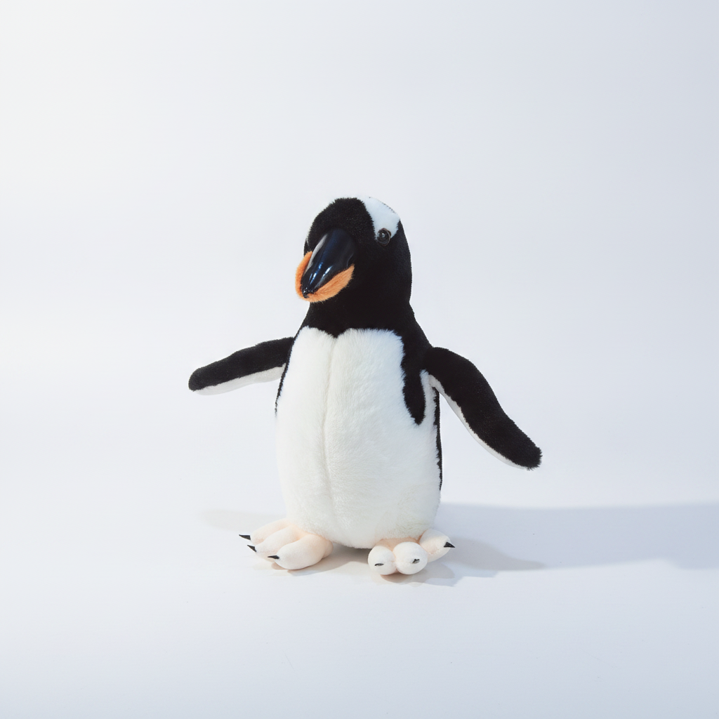 Realistic Gentoo Penguin Plush Stuffed Animal – 35 cm