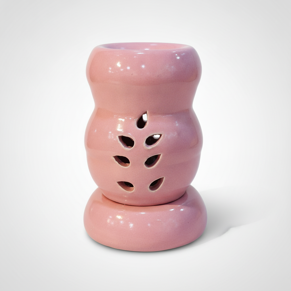 Pink Ceramic Electric Essential Oil Diffuser Wax Warmer