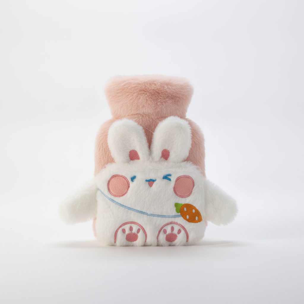 Cute Bunny Plush Hot Water Bottle Bag – Cozy Warmth