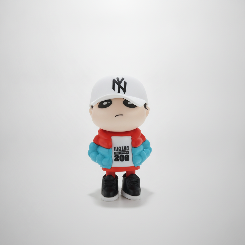 Black Label WAZZUPfamily 206 Hip-Hop Designer Art Toy Figure