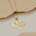Personalised Heart Couple Name Necklace
