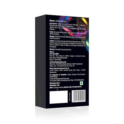 Ramsons - RHYMES Eau De Parfum | 100 ML | Perfume For Men