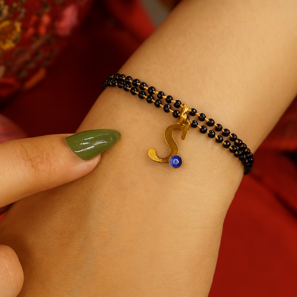 Name Initial Mangalsutra Bracelet