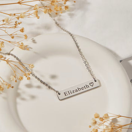 Custom Necklace Engraved Necklace Personalized Name Necklace