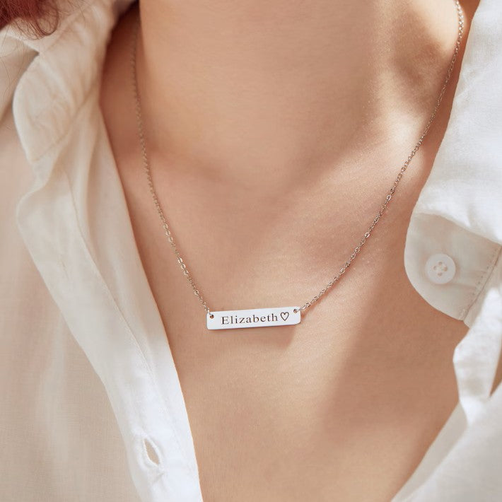 Custom Necklace Engraved Necklace Personalized Name Necklace