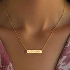 Custom Necklace Engraved Necklace Personalized Name Necklace