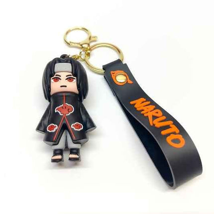 Itachi Black Rubber Keychain