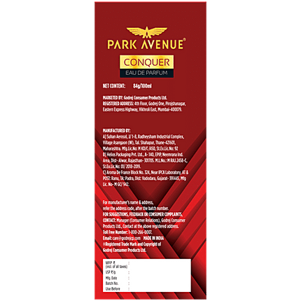 Park Avenue Eau De Perfume - Conquer  100 ml