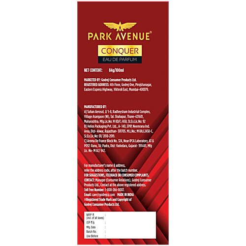 Park Avenue Eau De Perfume - Conquer  100 ml