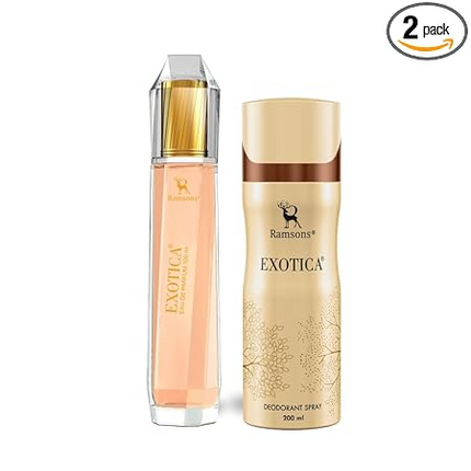 Ramsons - EXOTICA Gift Pack for Women | 1 Eau De Parfum-100ml & 1 Deodorant-200ml