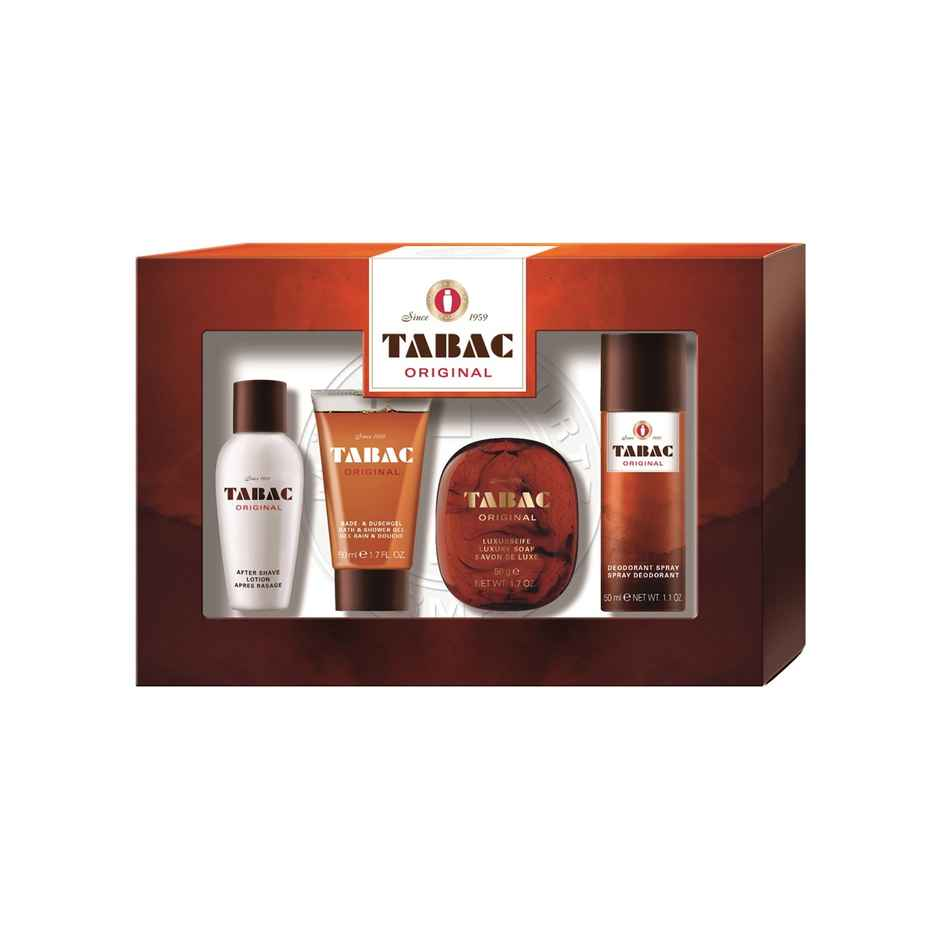 Abac Original Quattro Mini Set Deo, Soap ,Bath, Shower Gel, After Shave Lotion