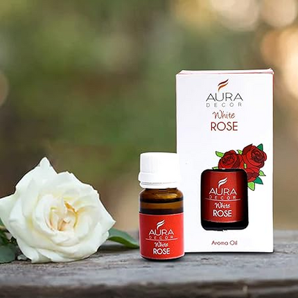 Aura Decor 100% Undiluted White Rose Aromatherapy Oil || Spa Oil  15 ml