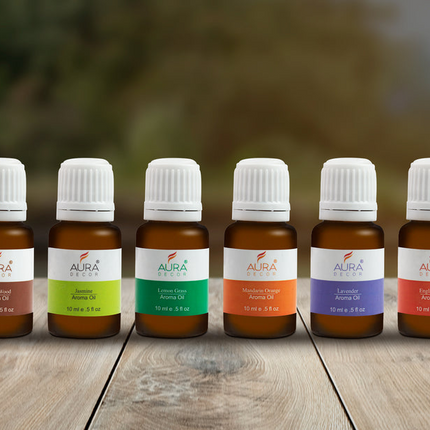 AuraDecor Set of 6 Highly Fragrance Aroma therapy Oils (10 ml Each)