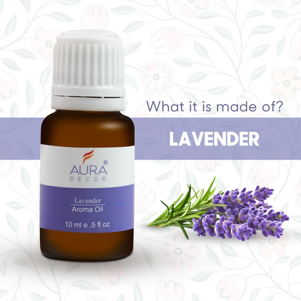 AuraDecor Set of 6 Highly Fragrance Aroma therapy Oils (10 ml Each)