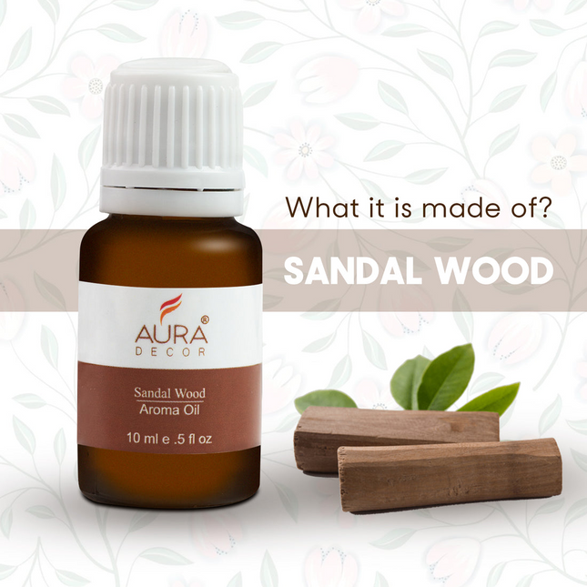 AuraDecor Set of 6 Highly Fragrance Aroma therapy Oils (10 ml Each)