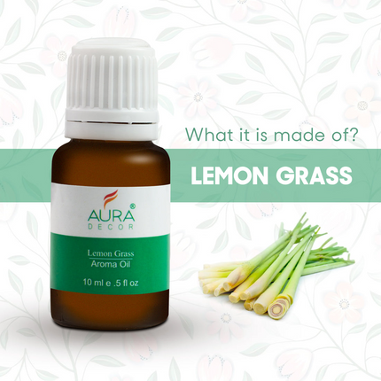 AuraDecor Set of 6 Highly Fragrance Aroma therapy Oils (10 ml Each)