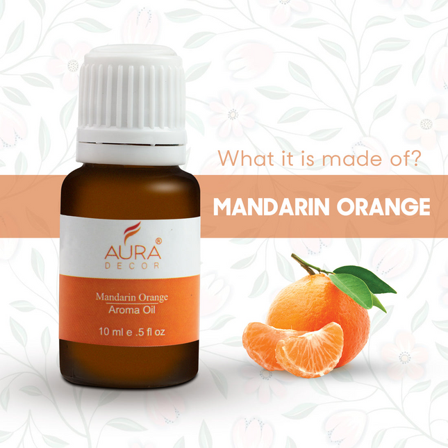 AuraDecor Set of 6 Highly Fragrance Aroma therapy Oils (10 ml Each)