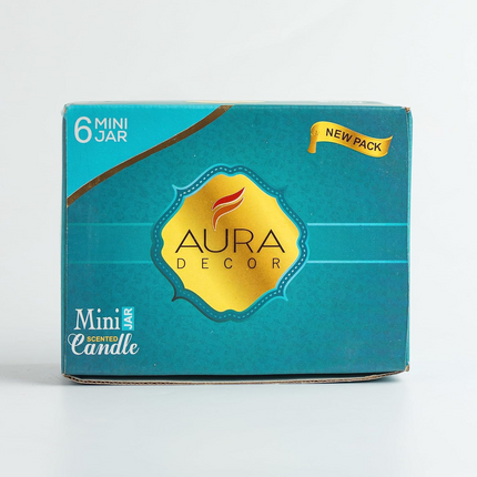 Aura Decor Fragrance Jar Mini Candle Set Of 6 || Fragrance Candles For Home