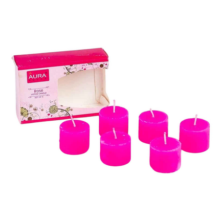 Aura decor Votive Candles Rose Gift Set | Pack Of 6 |