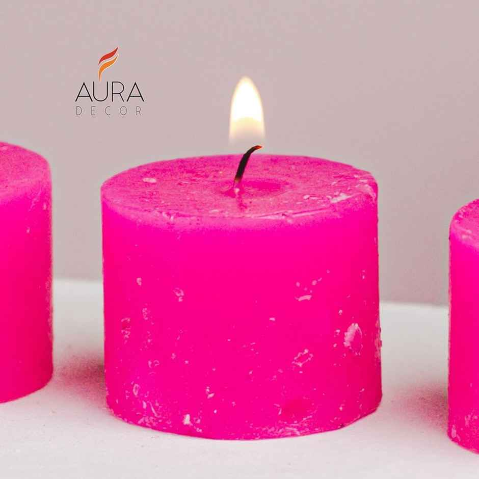 Aura decor Votive Candles Rose Gift Set | Pack Of 6 |