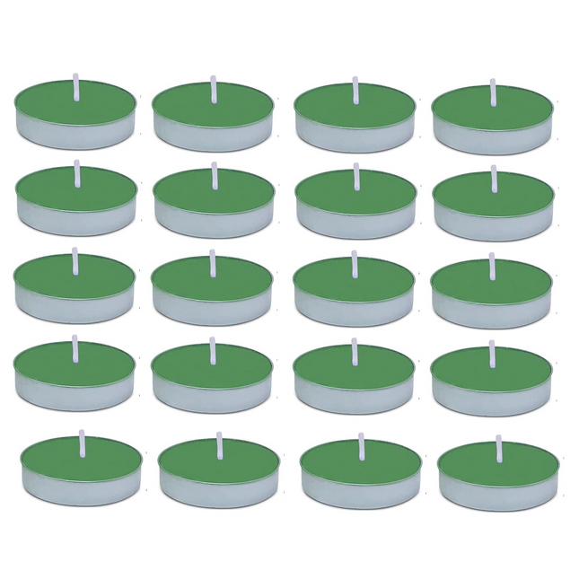Aura Decor Scented Tealight Candles, Pure Wax 20 Pcs (Lemon Grass)