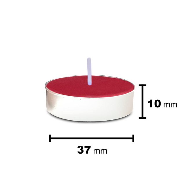 Aura Decor Scented Tealight Candles, Pure Wax 20 Pcs (English Rose)