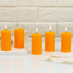 Aura Decor Set of 5 Fragrance Pillar Candle (Mandarin)