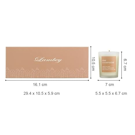 Aura Decor Gift Set of 4 Fragrance Votive Glass Candles