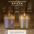 Pack of 2 Scented Shot Glass Candle Festive Gift Box | Sheesh Mahal Inspired