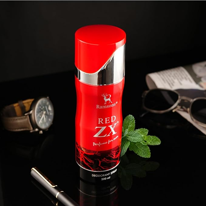 Ramsons - RED ZX Deodorant Spray 200 ML | Body Perfume For Men