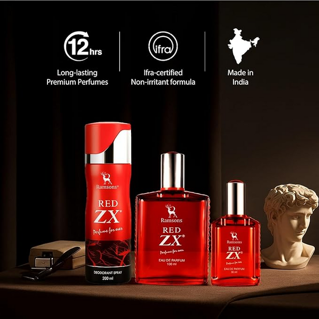 Ramsons - RED ZX Deodorant Spray 200 ML | Body Perfume For Men