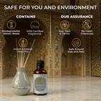 Mahogany Scented Reed Diffuser Set | Festive Sheesh Mahal Collection